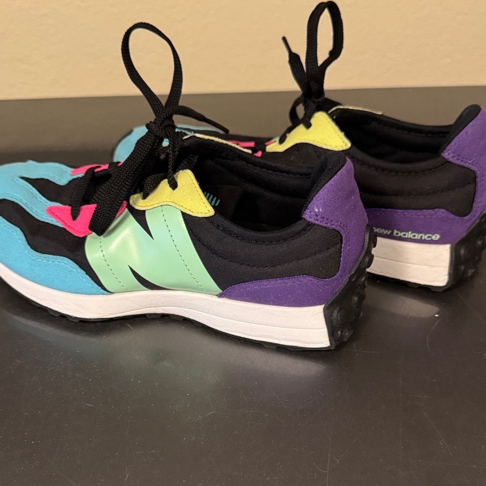 New Balance Kids' Sneakers in Blue, Green, and Purple 2.5